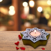 Sitara Wooden T- Light Holder with 6 Soy Wax Candles
